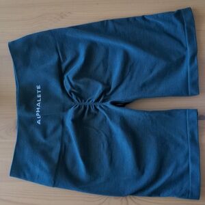 Alphalete Set Midnight Blue Seamless Amplify Short